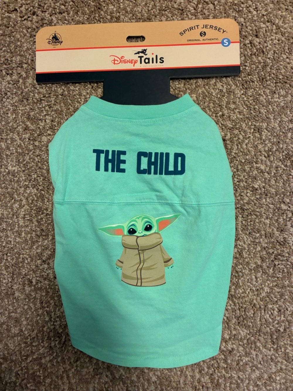 Disney Tails "The Child" Baby Yoda Mint Pet Tee